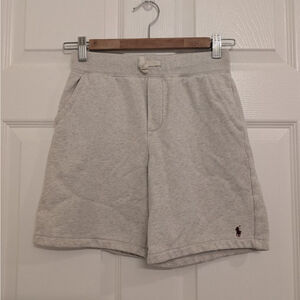 Kids Polo Ralph Lauren Gray Sweatshorts M (10-12) with Red Logo jogger shorts